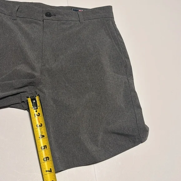 Vineyard Vines Charcoal Flat Front Shorts - Picture 4 of 6